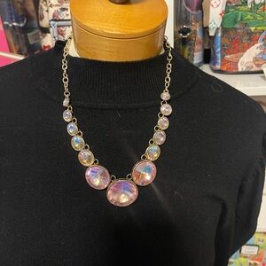 Chic Pink Gemstone Necklace